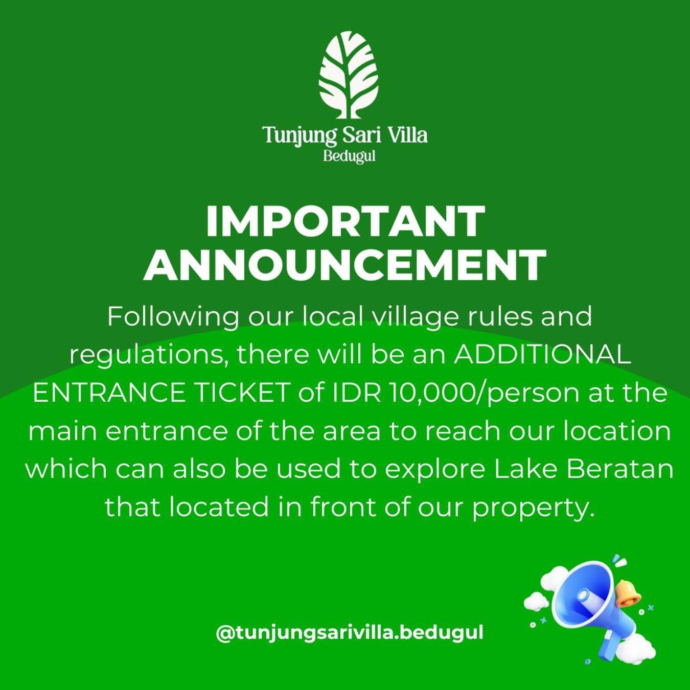Tunjung Sari Villa Bedugul 贝都古 外观 照片